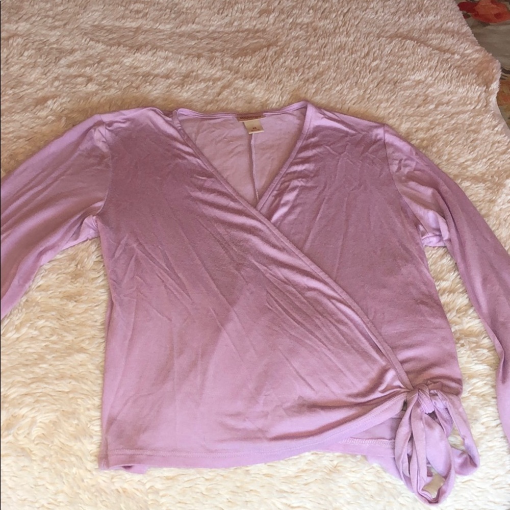 Lavender Wrap Tee - Picture 5 of 5